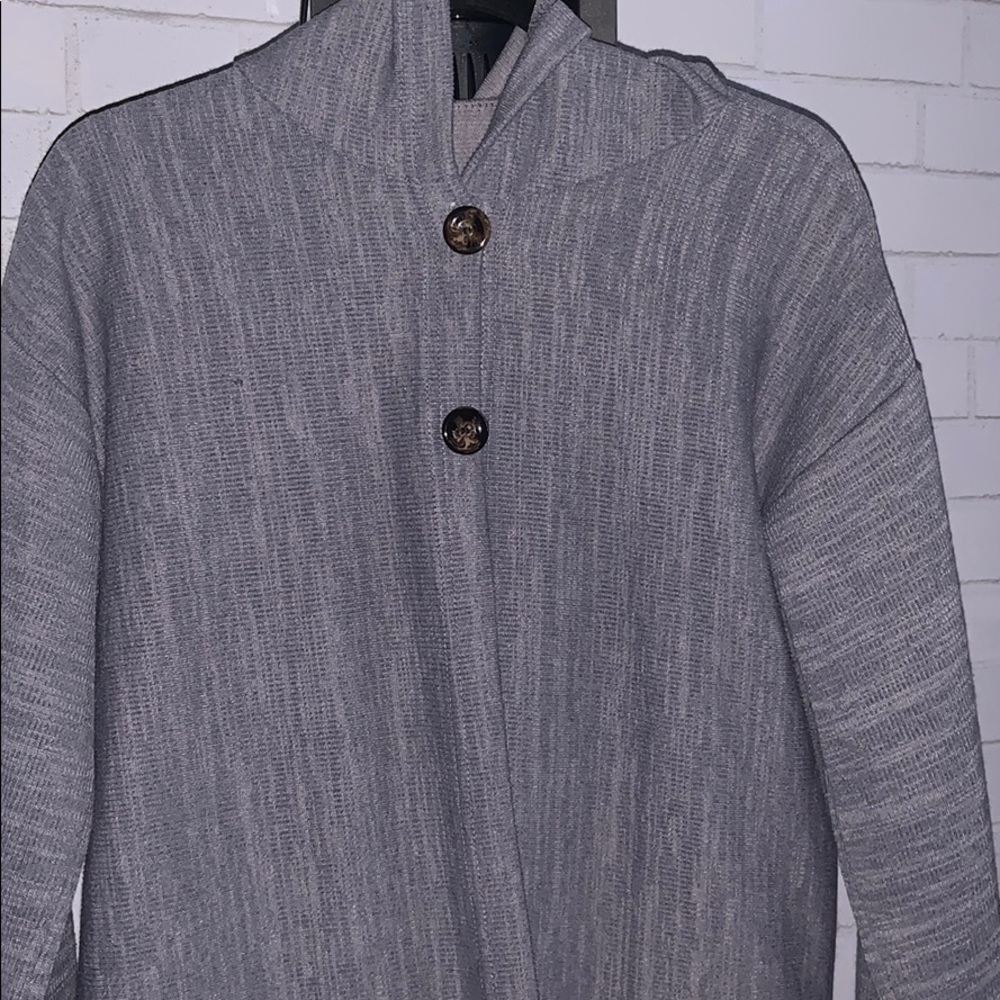 Comfy grey long cardigan